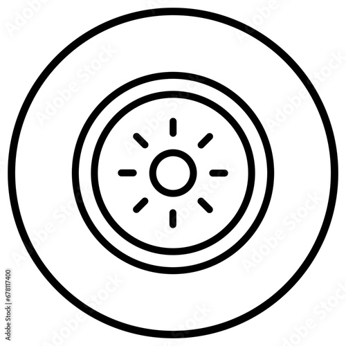 Brightness Vector Icon Design Illustration