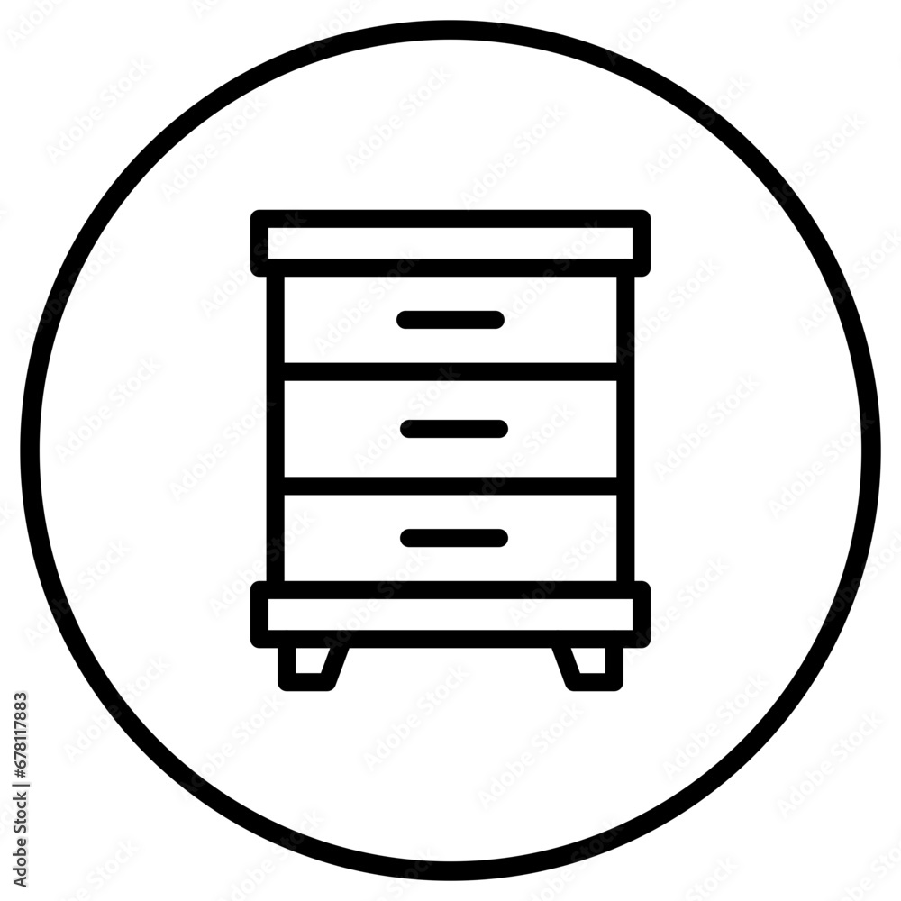 Cabinet Vector Icon Design Illustration Cabinet Vector Icon Design Illustration