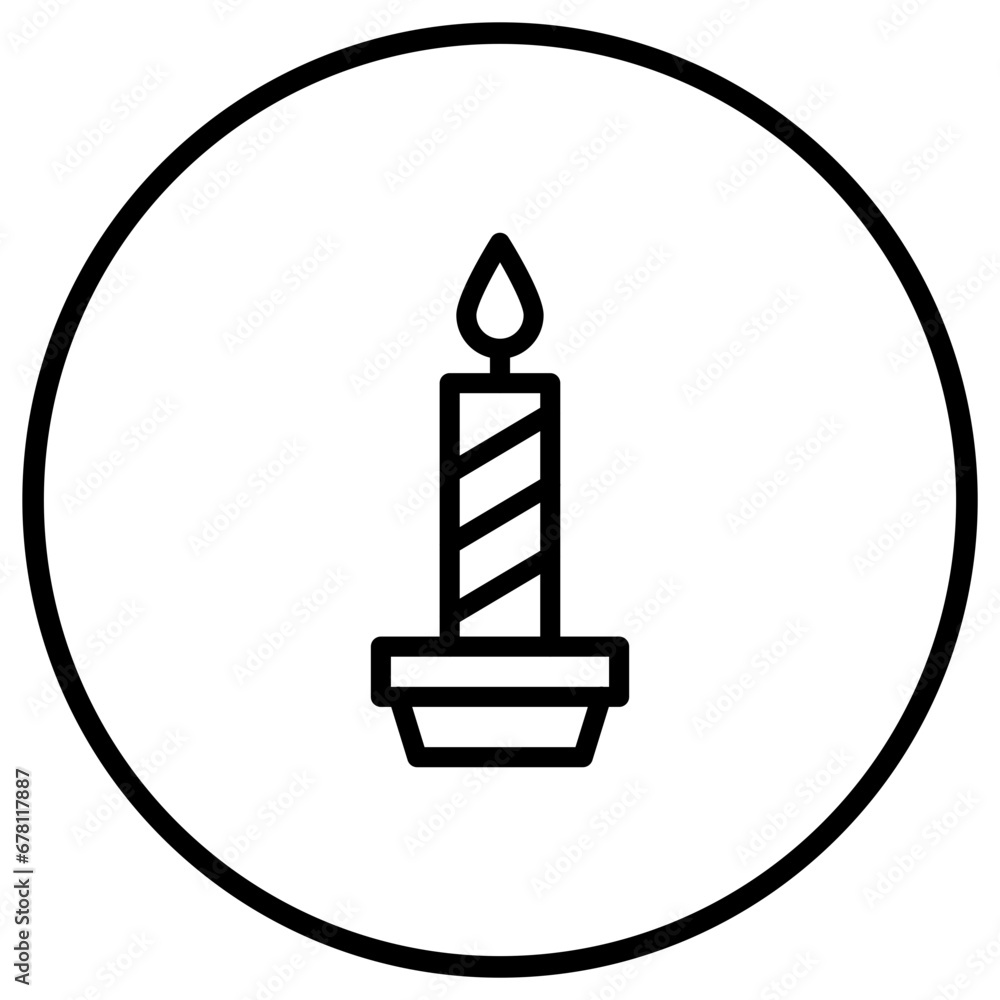 Candle Vector Icon Design Illustration Candle Vector Icon Design Illustration