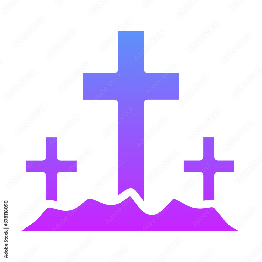 Obraz premium Cemetery Icon