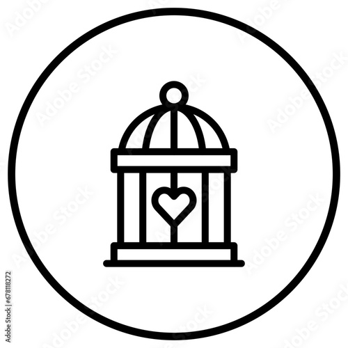 Cage Vector Icon Design Illustration
