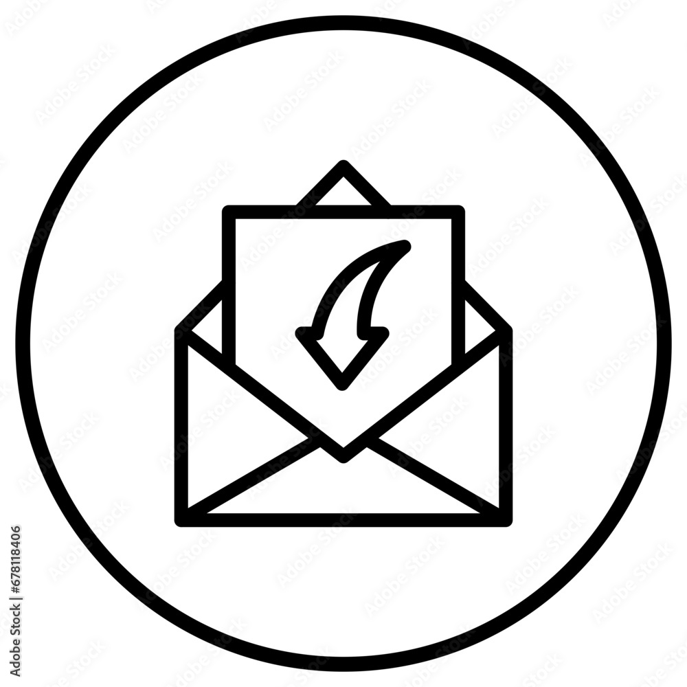Receive Mail Vector Icon Design Illustration Receive Mail Vector Icon Design Illustration