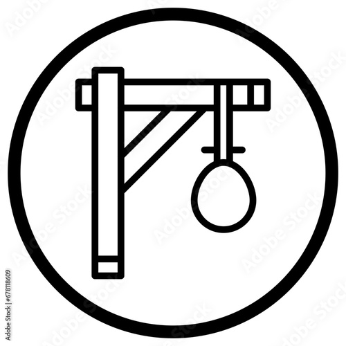 Gallows Vector Icon Design Illustration