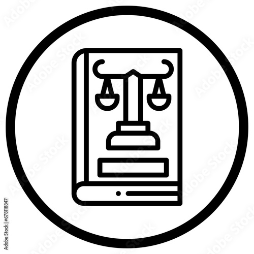 Company Law Vector Icon Design Illustration