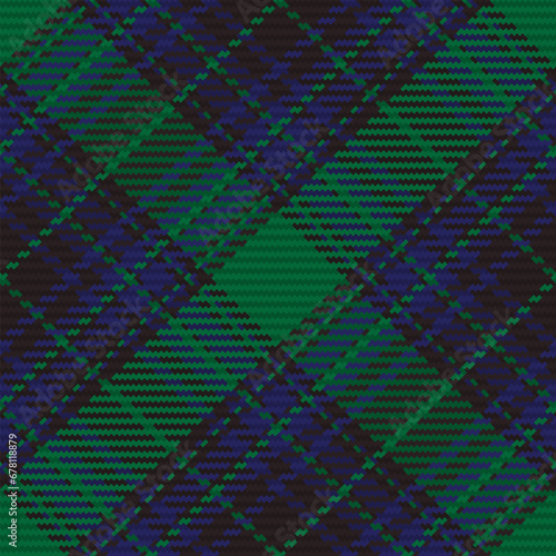 Seamless pattern of scottish tartan plaid. Repeatable background with check fabric texture. Vector backdrop striped textile print. © SolaruS