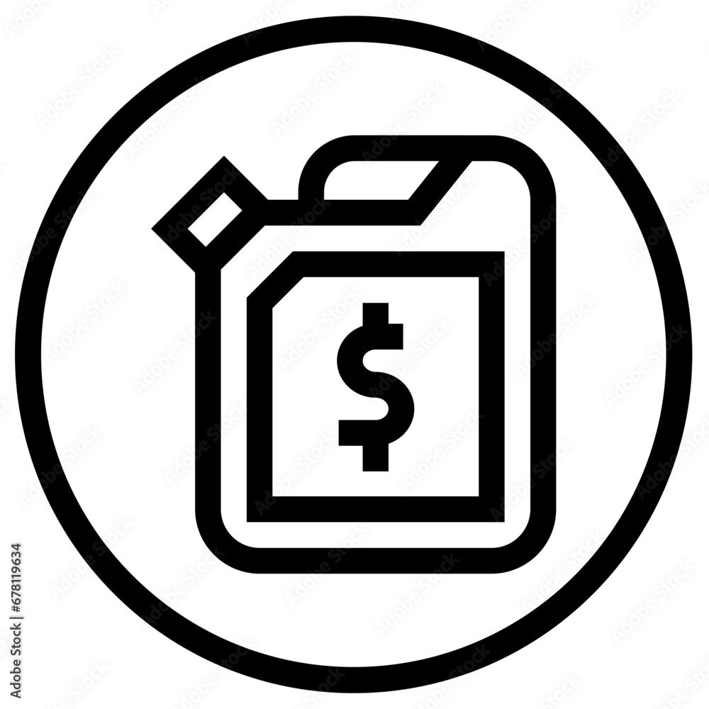 Oil Price Vector Icon Design Illustration Oil Price Vector Icon Design Illustration
