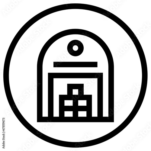Warehouse Vector Icon Design Illustration
