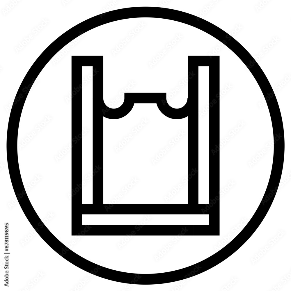 Plastic Bag Vector Icon Design Illustration Plastic Bag Vector Icon Design Illustration