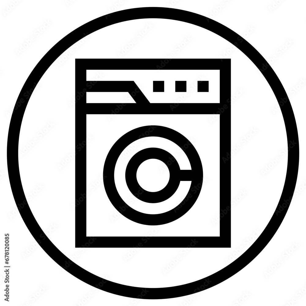 Washing machine Vector Icon Design Illustration Washing machine Vector Icon Design Illustration