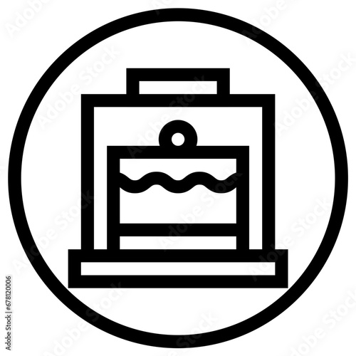 Cake Dome Vector Icon Design Illustration