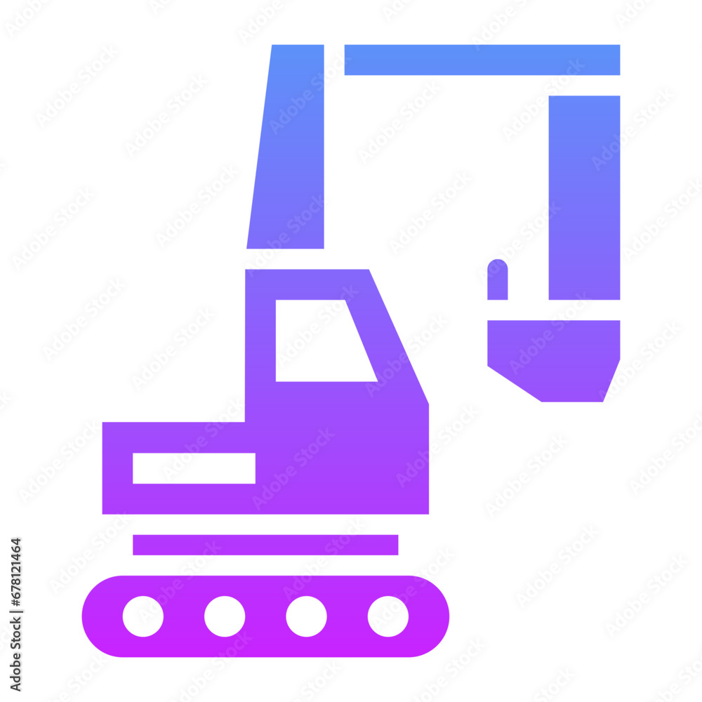 Excavator Icon Excavator Icon