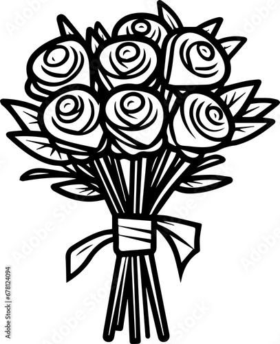 Beautiful bouquet of roses