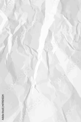 White clean crumpled paper