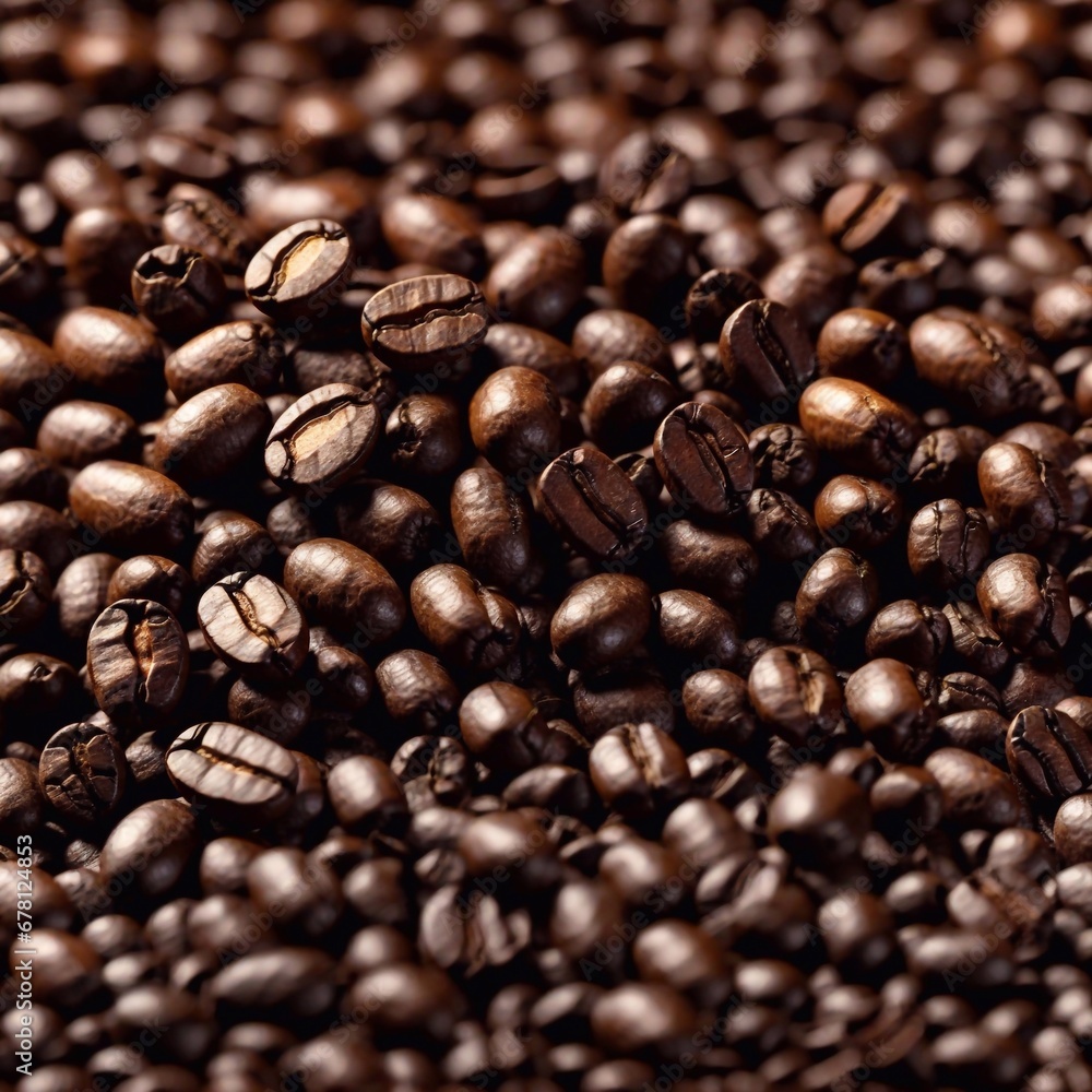 Obraz premium coffee beans background. AI generated illustration