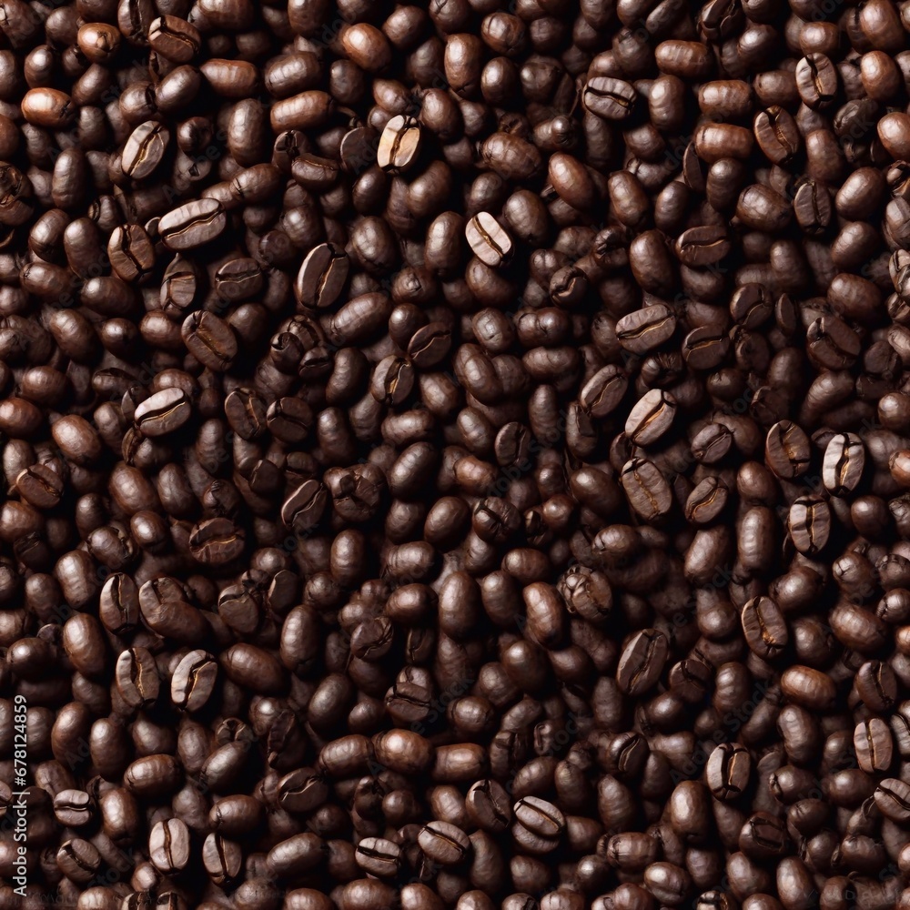Fototapeta premium coffee beans background. AI generated illustration