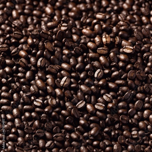 coffee beans background. AI generated illustration