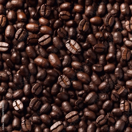 coffee beans background. AI generated illustration