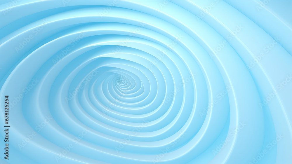 Abstract 3d rendering of blue spiral tunnel. Futuristic background for your design. Abstract 3d rendering of blue spiral tunnel. Futuristic background for your design.