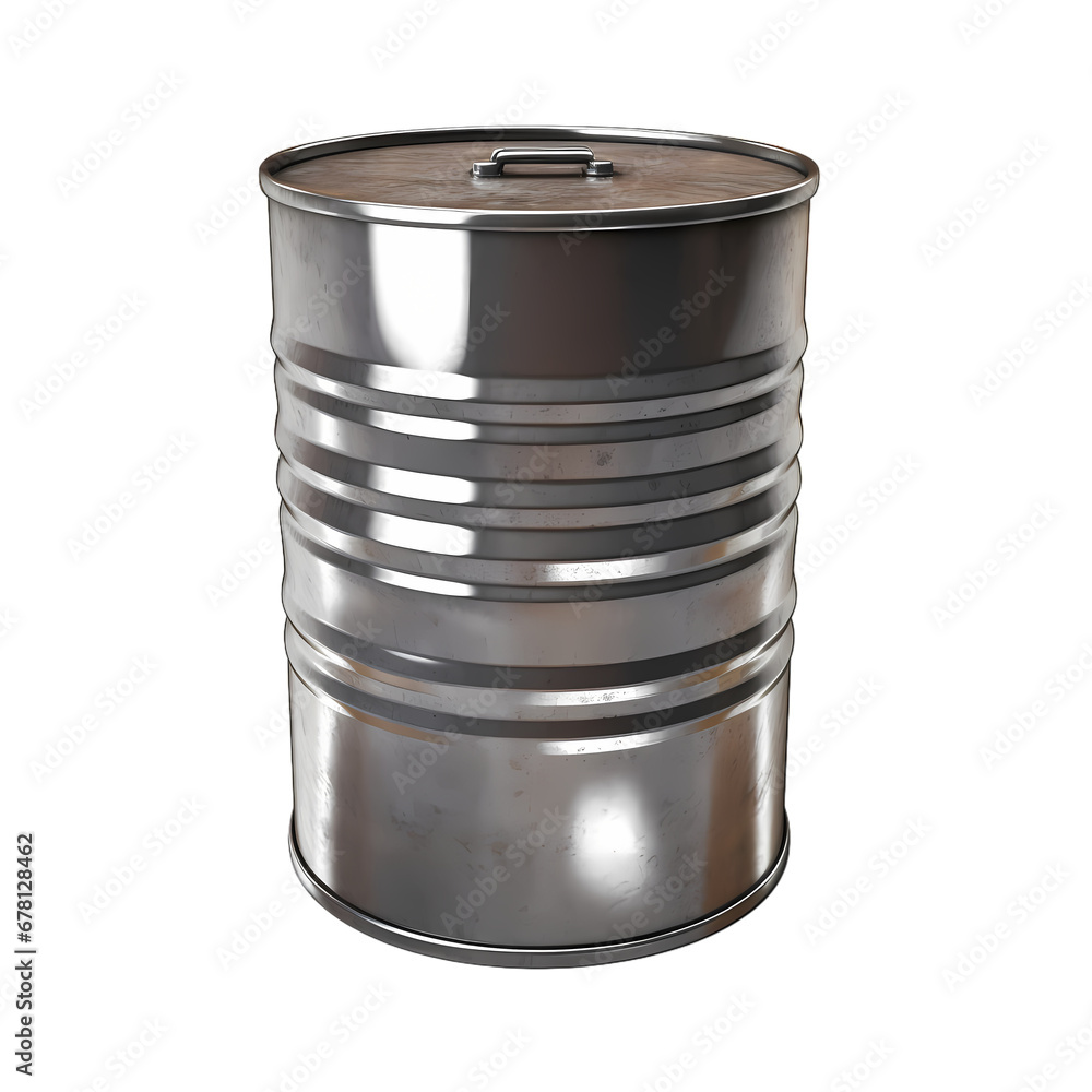 Iron barrel on transparent background, white background, isolated, icon material, vector illustration Iron barrel on transparent background, white background, isolated, icon material, vector illustration