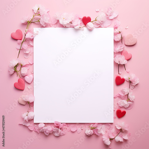 valentines day template with empty space © Daniel