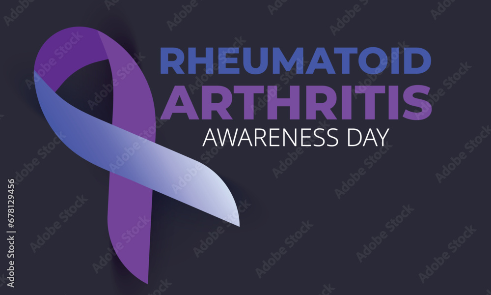 Rheumatoid arthritis awareness day. background, banner, card, poster, template. Vector illustration. - obrazy, fototapety, plakaty 