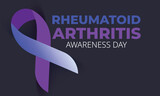 Rheumatoid arthritis awareness day. background, banner, card, poster, template. Vector illustration.