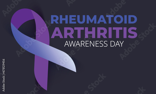 Rheumatoid arthritis awareness day. background, banner, card, poster, template. Vector illustration. photo