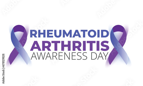 Rheumatoid arthritis awareness day. background, banner, card, poster, template. Vector illustration.