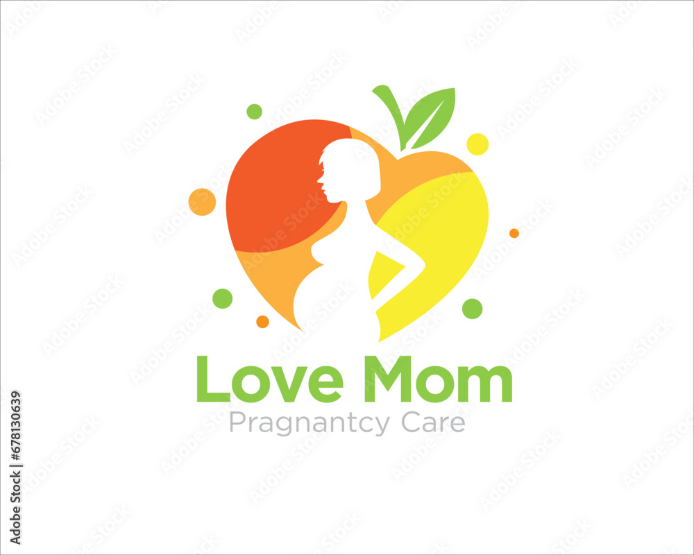 love mom for food consulting logo for nutrition and herbal service love mom for food consulting logo for nutrition and herbal service