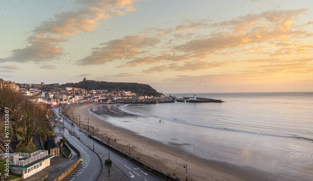 Scarborough beach in North Yorkshire England
