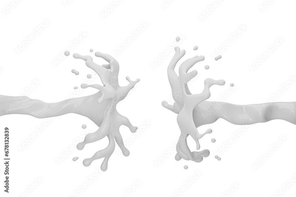 realistic white milk flow splash 3d rendering realistic white milk flow splash 3d rendering