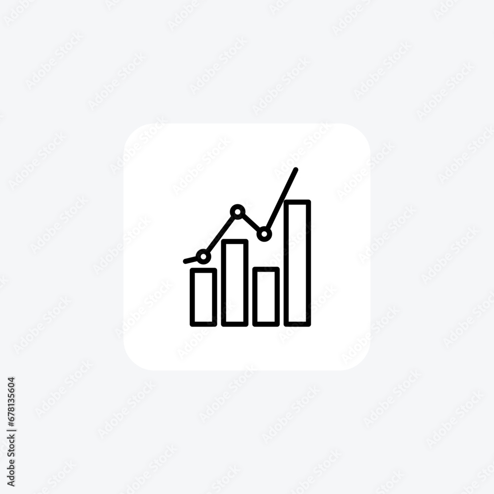 Graphic Chart ,Visualizing Data, line Icon isolated on white background vector illustration Pixel perfect
Graphic Chart ,Visualizing Data, line Icon isolated on white background vector illustration Pixel perfect