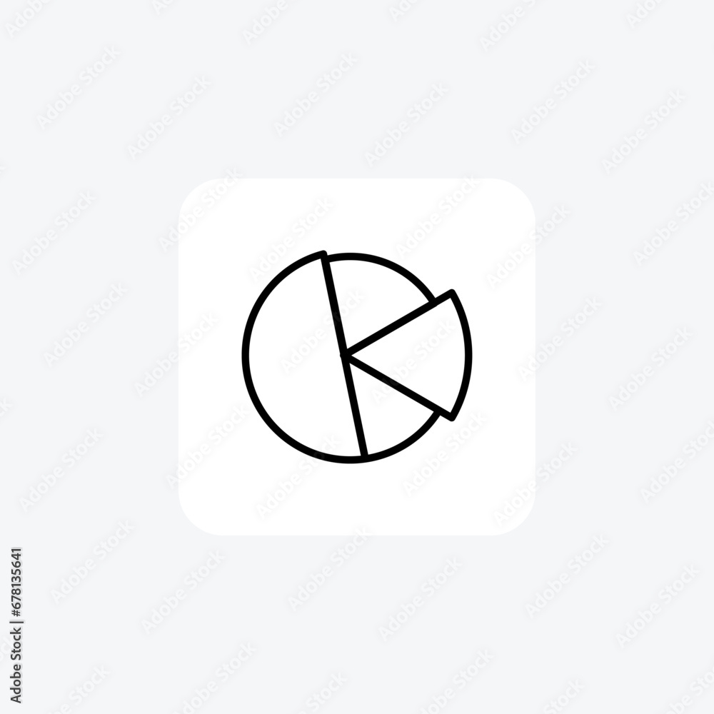 Pie Chart,Charting tool, line Icon isolated on white background vector illustration Pixel perfect
Pie Chart,Charting tool, line Icon isolated on white background vector illustration Pixel perfect