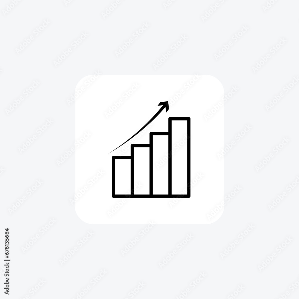 Growth Chart, Performance metrics, line Icon isolated on white background vector illustration Pixel perfect
Growth Chart, Performance metrics, line Icon isolated on white background vector illustration Pixel perfect