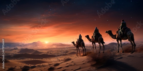 Foto The Three Magi King of Orient, The Three Wise Men Illustration, Melchior, Caspar