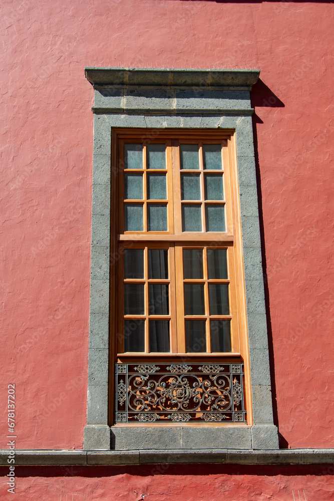 Fototapeta premium Old window on a house