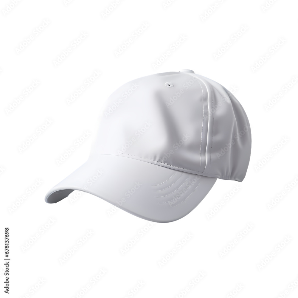 White hat on transparent background, white background, isolated, icon material, vector illustration White hat on transparent background, white background, isolated, icon material, vector illustration