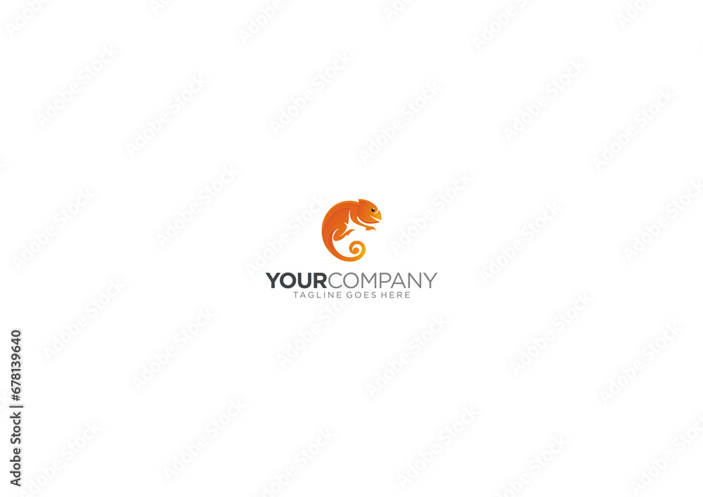 Vector Logo Design Iguana Concept Editable Vector Logo Design Iguana Concept Editable