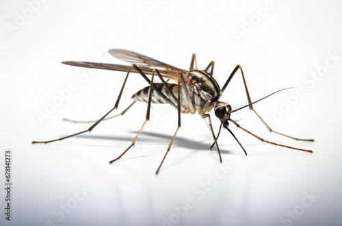 Mosquito isolated on white background.