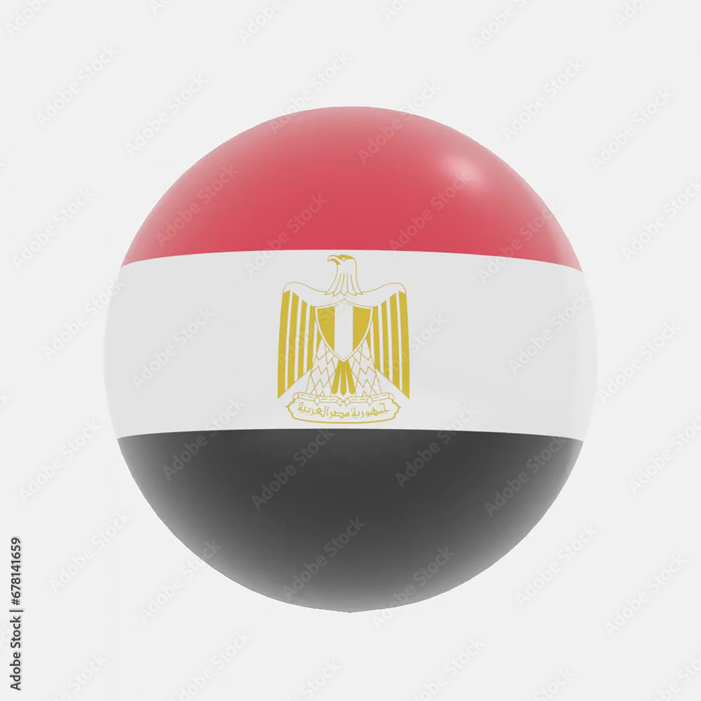 Obraz premium Egypt flag icon or symbols