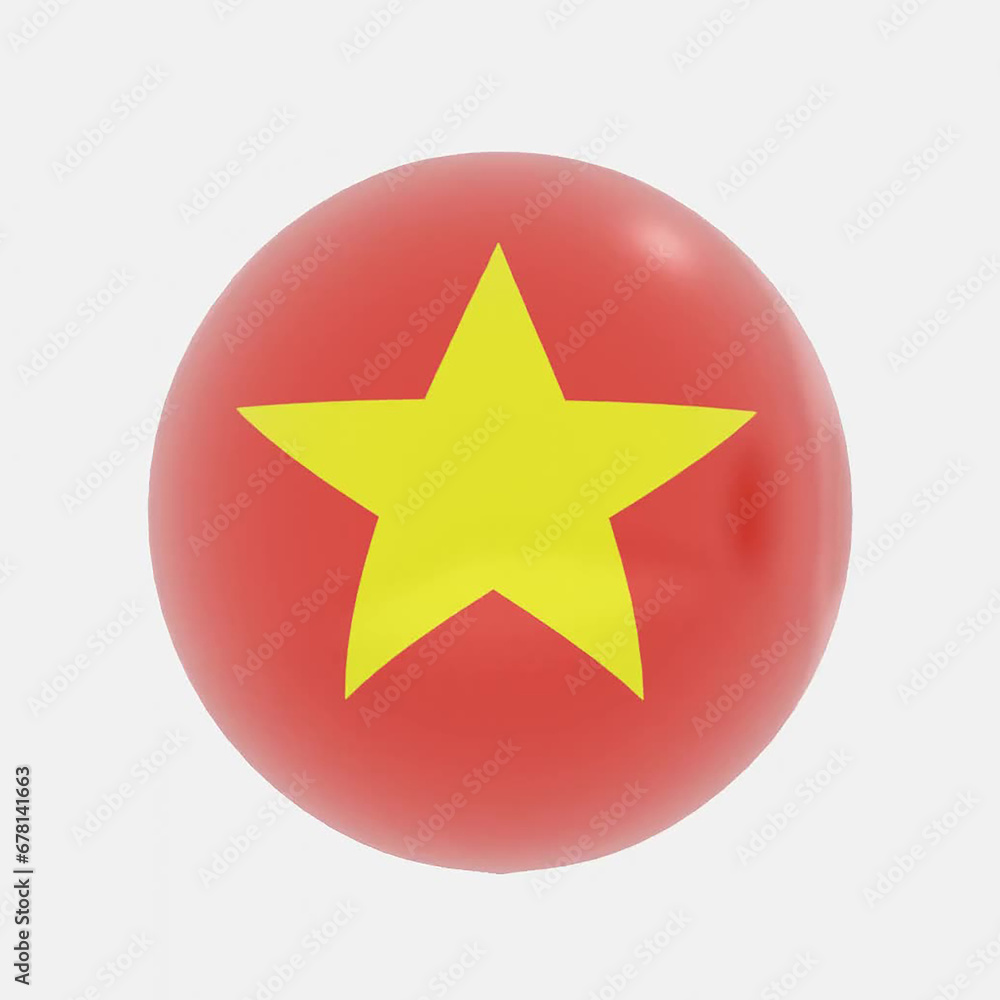 Vietnam flag icon or symbols