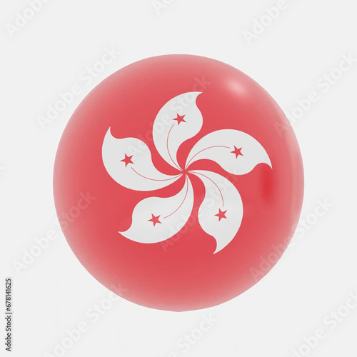 Hong Kong flag icon or symbols