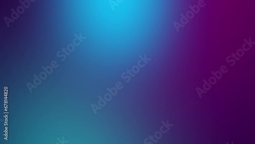 Blurred blue and purple bright lights on gradient background. Moving gradient, soft colors and slow movement,.