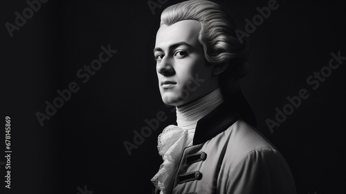 Portrait fictif de Wolfgang Mmadeus Mozart photo