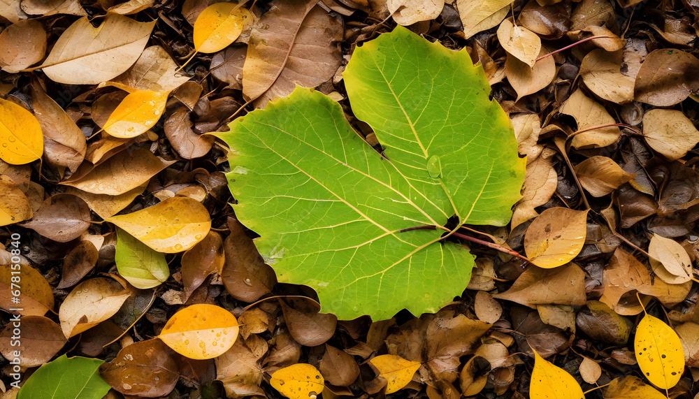 autumn leaves on the ground