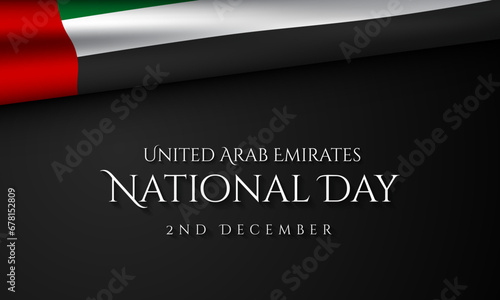 United Arab Emirates National Day Background Design. photo
