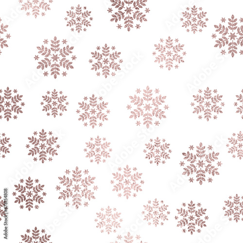 rosegoldene Schneeflocken overlayer transparenter Hintergrund