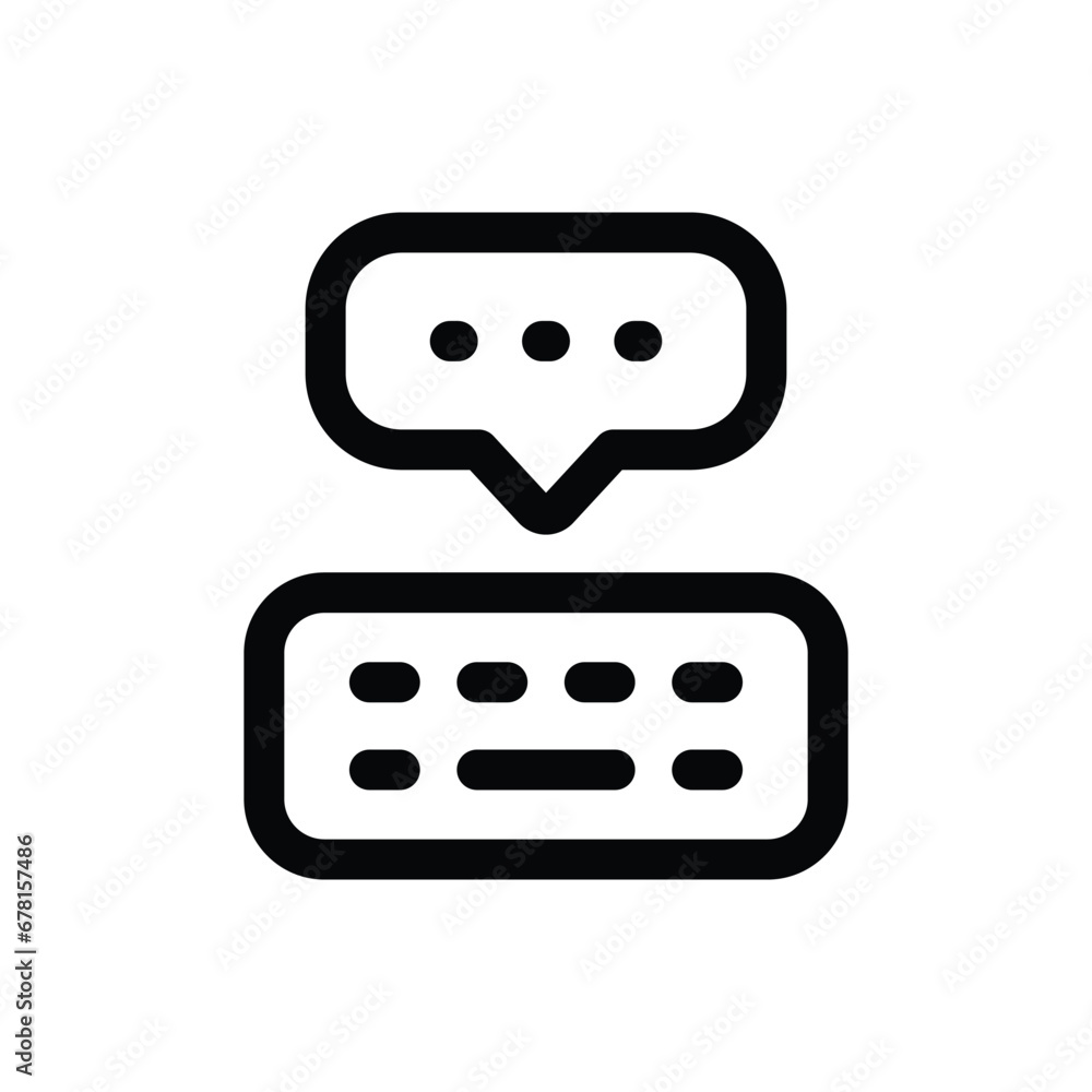 Typing icon in trendy outline style isolated on white background. Typing silhouette symbol for your website design, logo, app, UI. Vector illustration, EPS10. Typing icon in trendy outline style isolated on white background. Typing silhouette symbol for your website design, logo, app, UI. Vector illustration, EPS10.