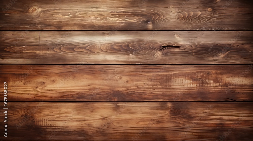 Fototapeta premium Background top view of a rustic wooden table