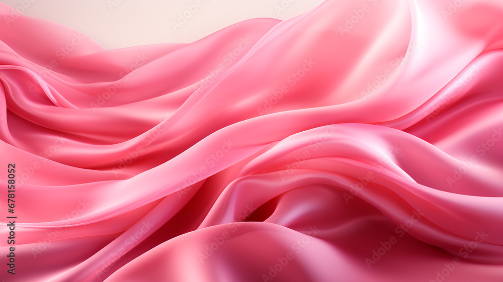 Fototapeta premium pink and white wavy fabric background